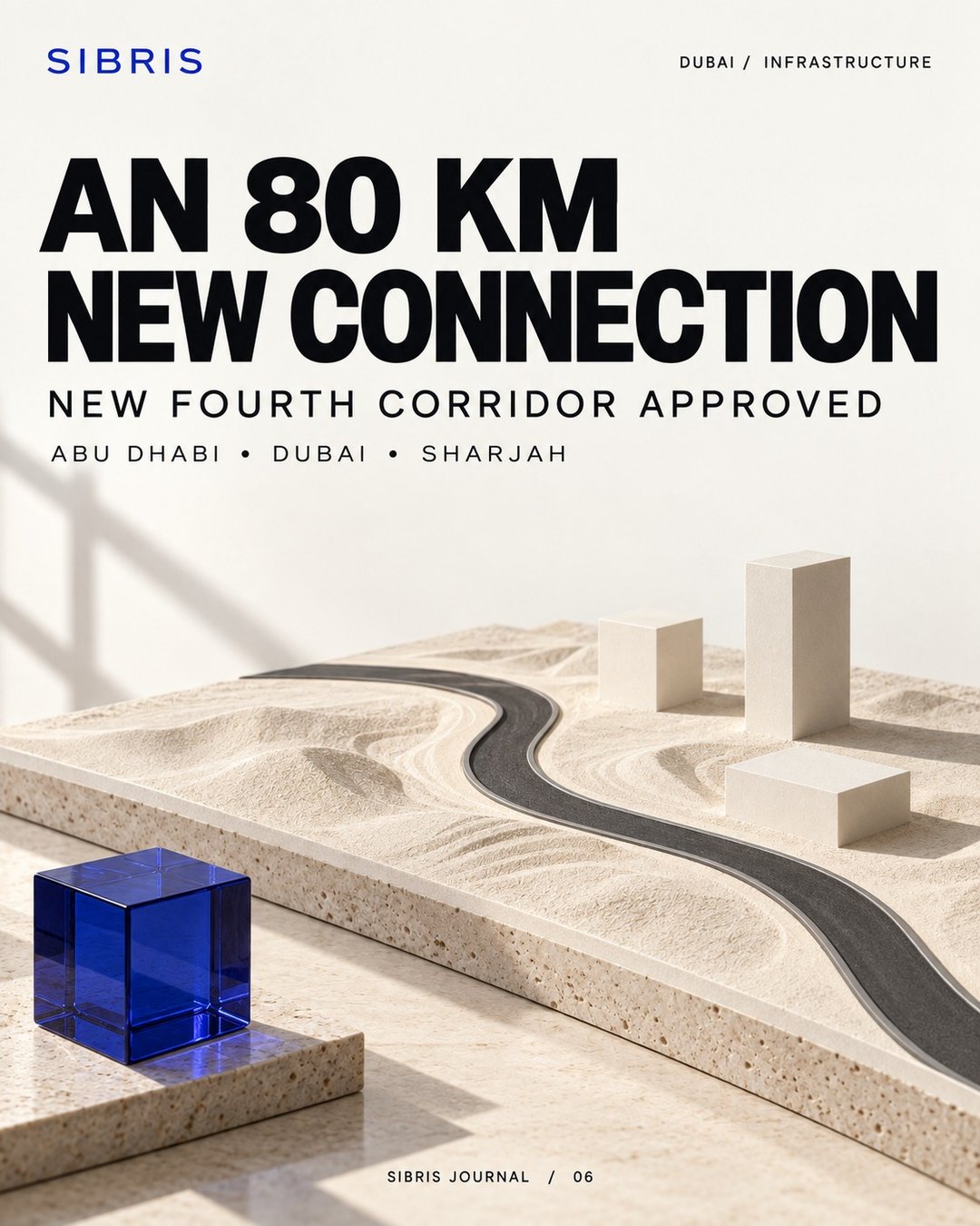Conceptual desktop road model, not an actual route map or project photograph.