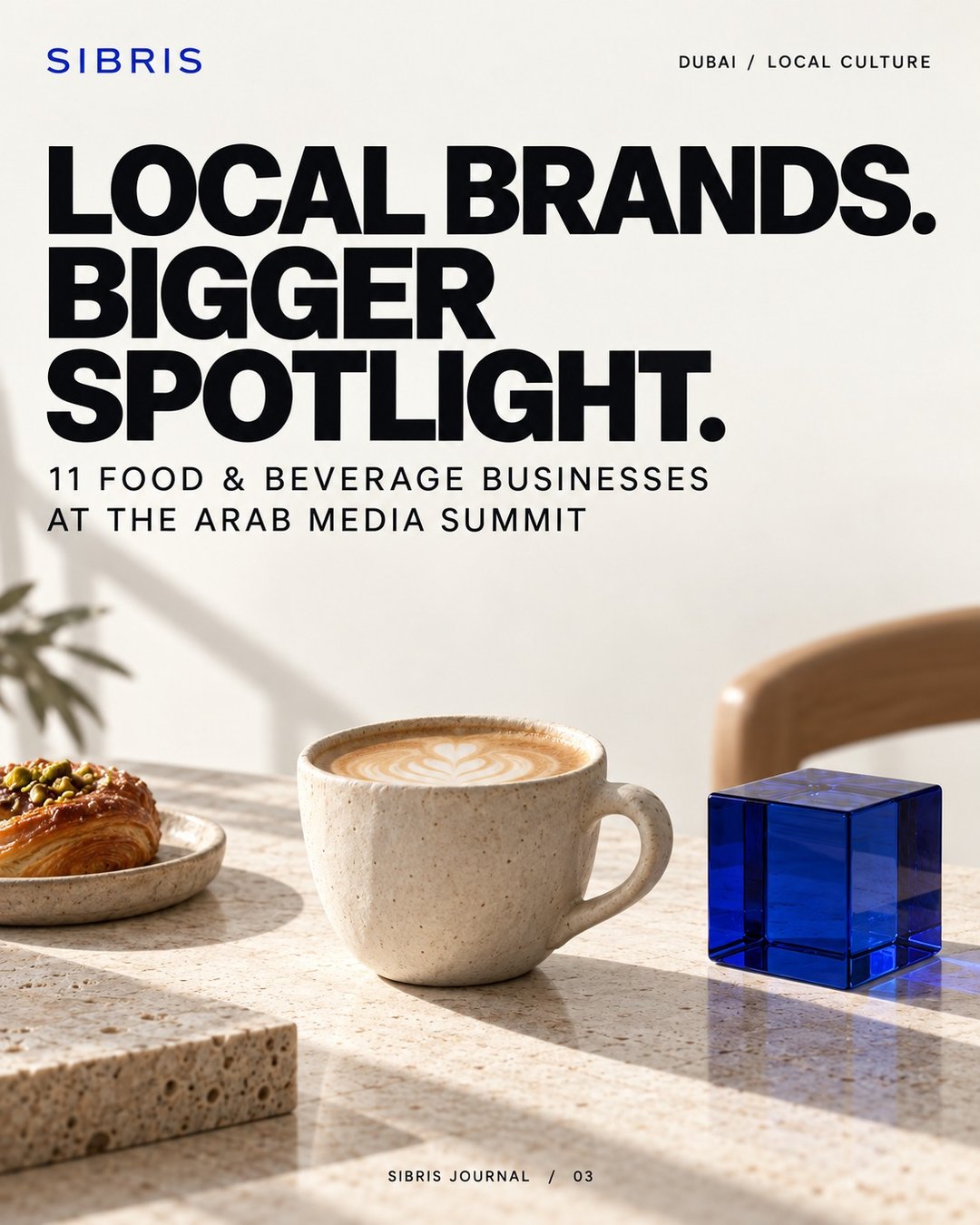 Conceptual coffee cup and cobalt cube illustration; not a photograph of the summit or a participating cafe.