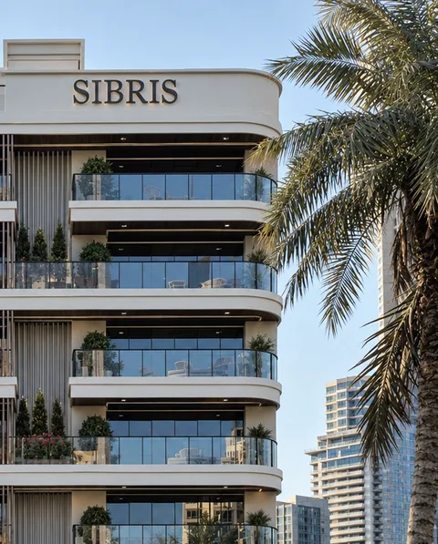 Contemporary exterior of SIBRIS Residence